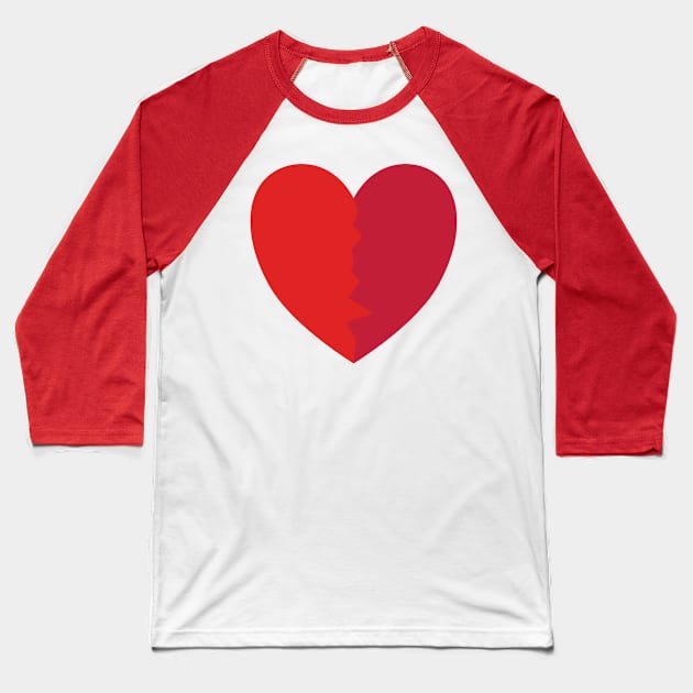 Heart Baseball T-Shirt by timohouse